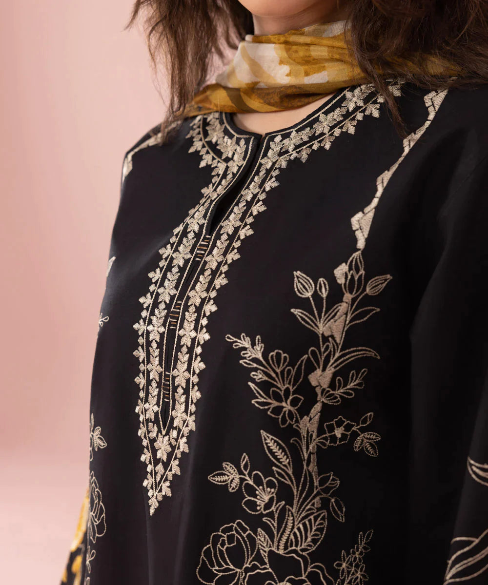 SAPPHIRE 3PC Lawn Embroidered Shirt With Printed Dupatta-388