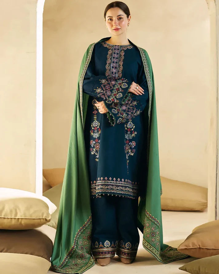 Dhanak 3PC Embroidered-1293