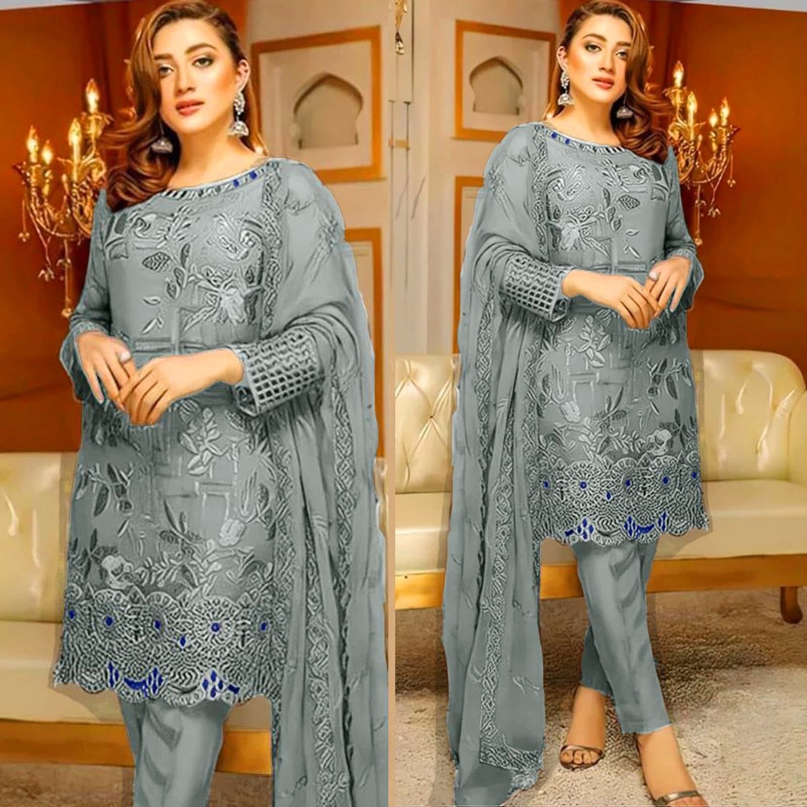 Lawn 3PC Embroidered-477