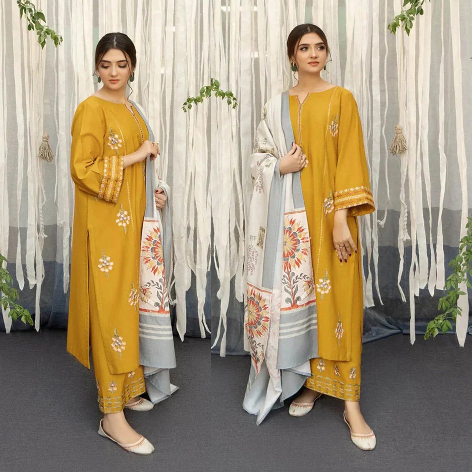 URGE Lawn 3PC Embroidered-727