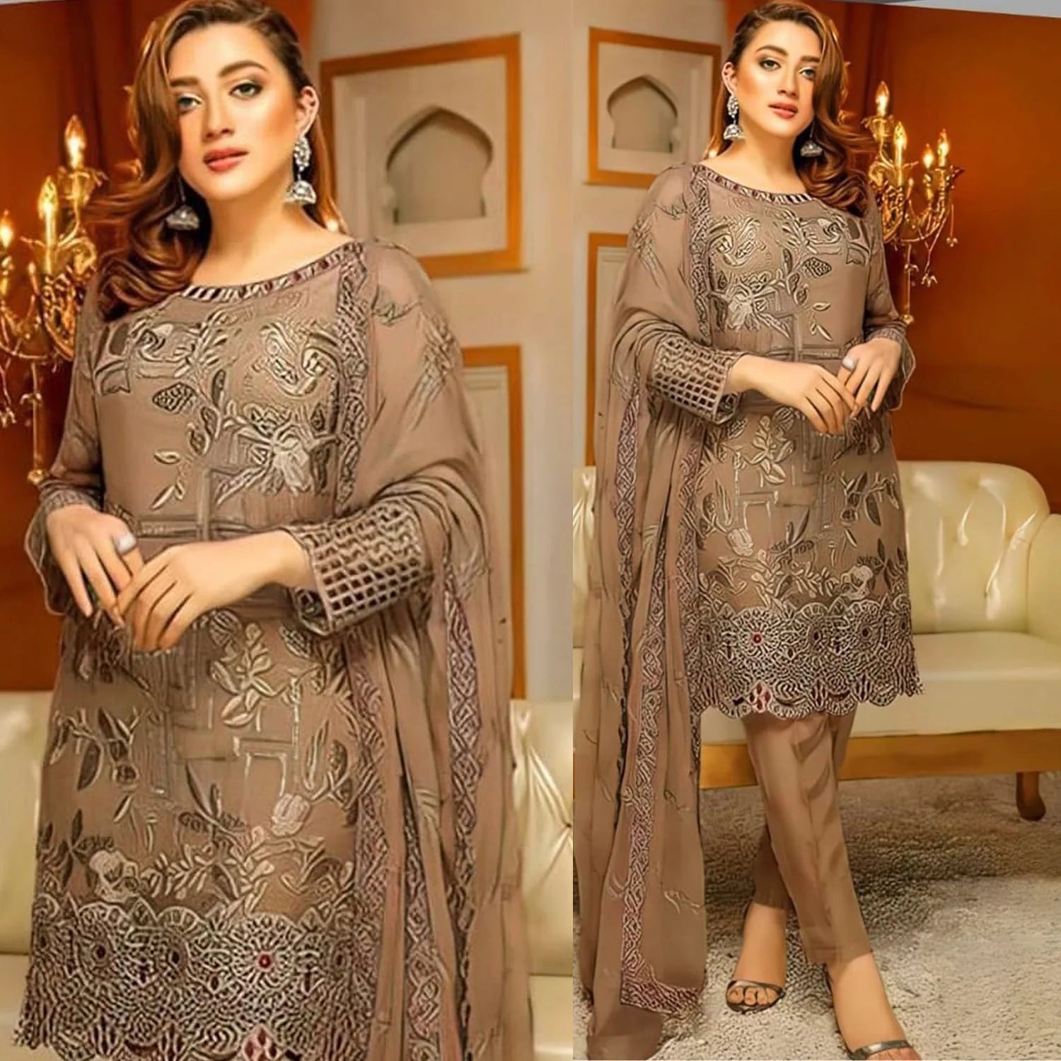 Lawn 3PC Embroidered-823
