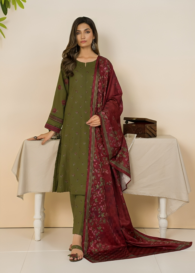 Dhanak 3PC Embroidered-646