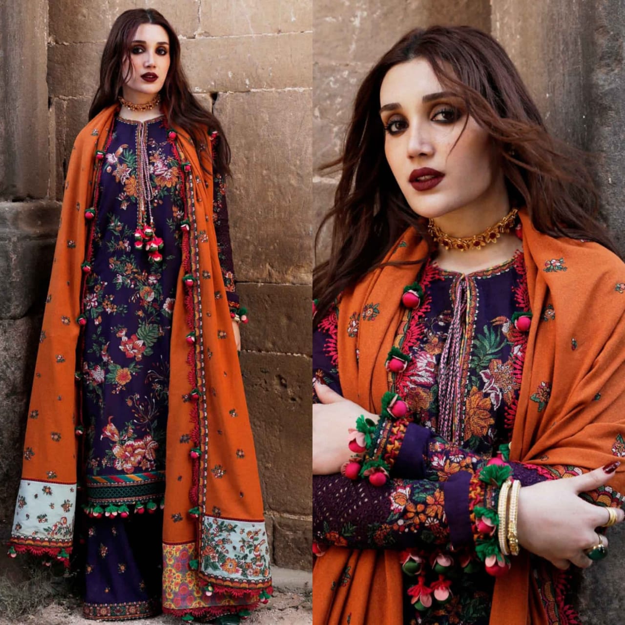 Dhanak 3PC Embroidered-1304