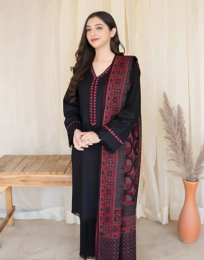 Dhanak 3PC Embroidered-622