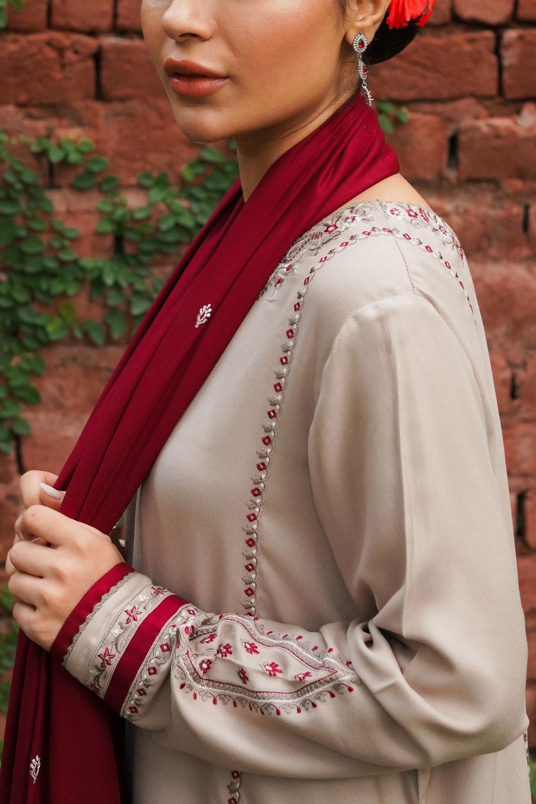 Zara Shahjahan Dhanak 3PC Embroidered-636