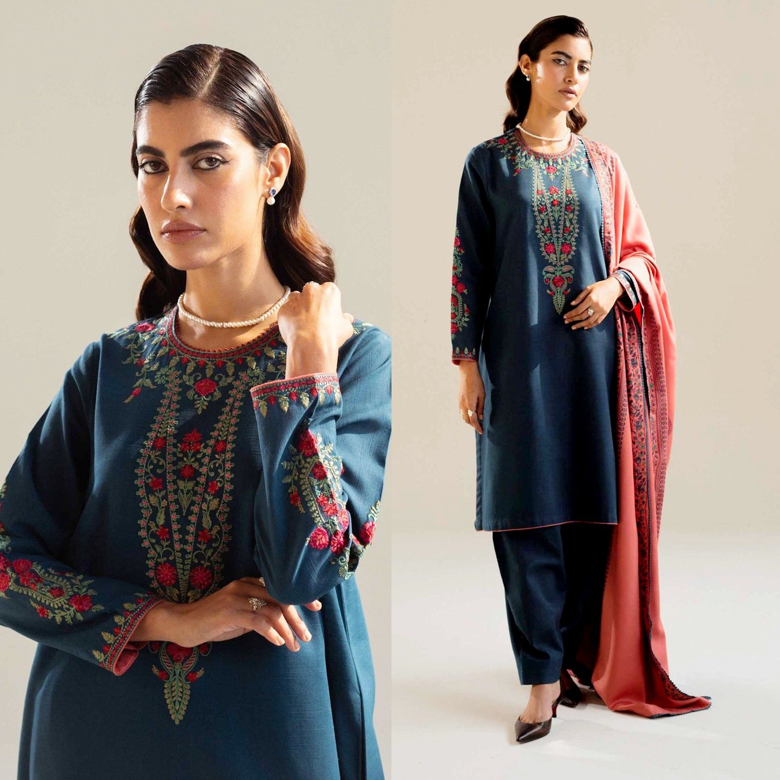 Zara Shahjahan Lawn 3PC Embroidered-372