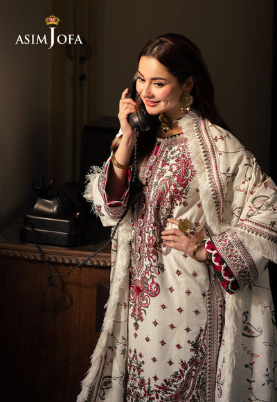 Lawn-3PC Embroidered Shirt With Digital Printed Dupatta-1178