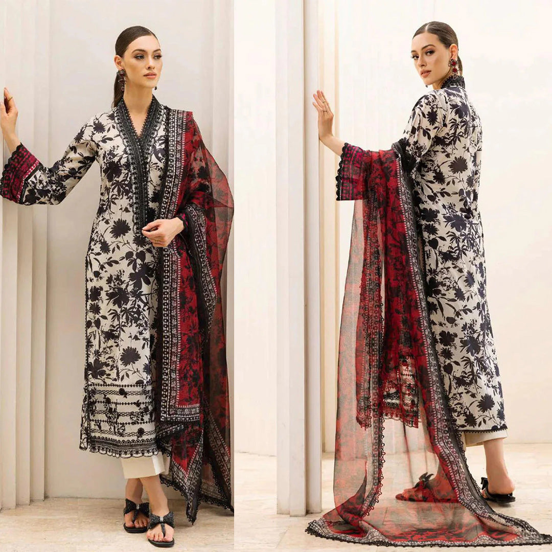 KARANDI 3PC PRINTED SHIRT WITH KARANDI PRINTED DUAPTTA-816