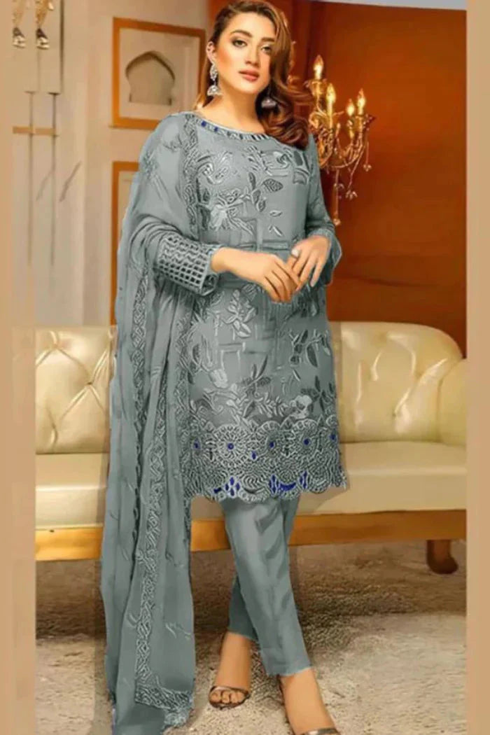 Linen 3PC Embroidered-219