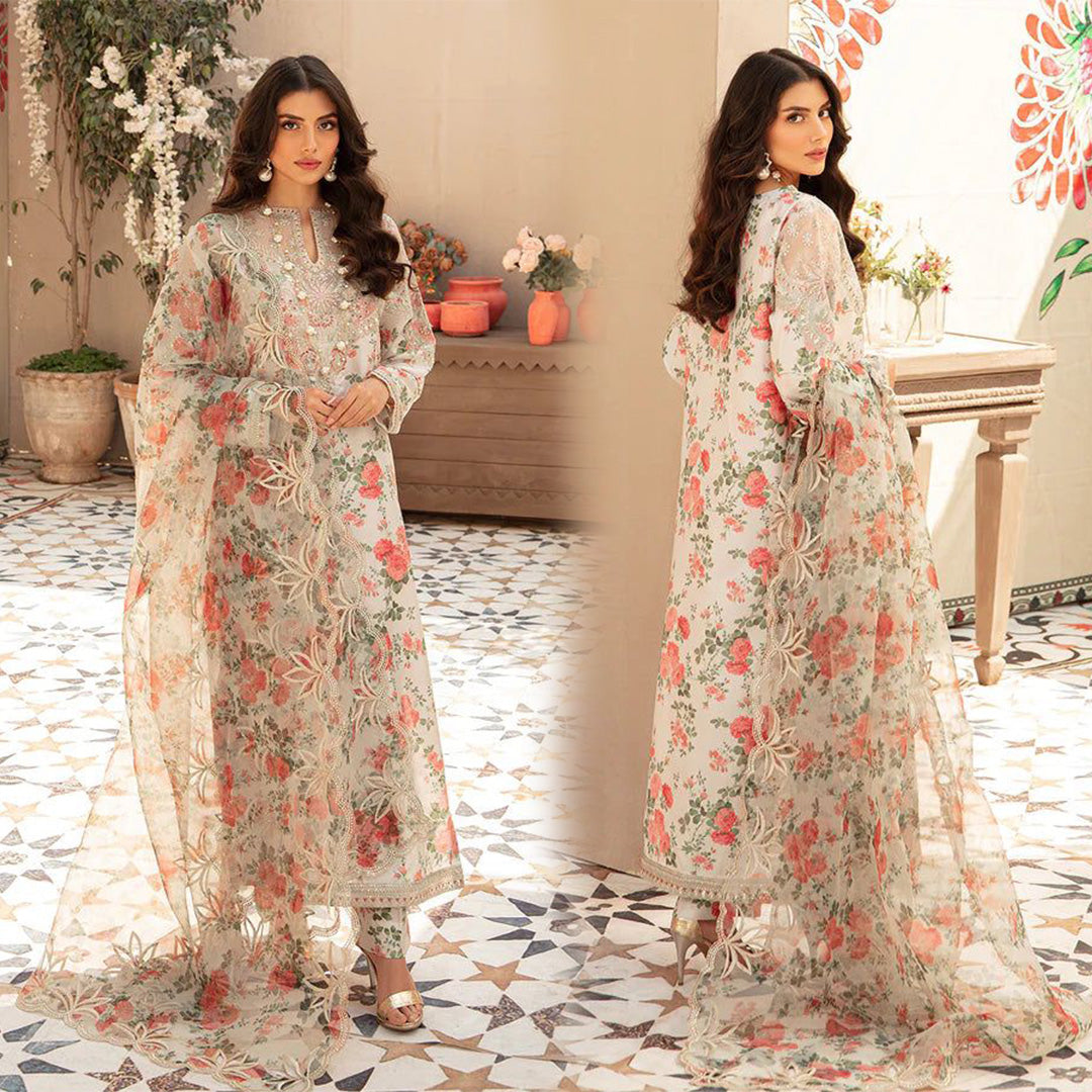 MARIA B KHADDAR 3PC WITH KHADDAR PRINTED SHIRT & TROUSER-911