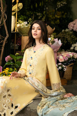 Lawn-3PC Embroidered with Digital printed Dupatta-1143