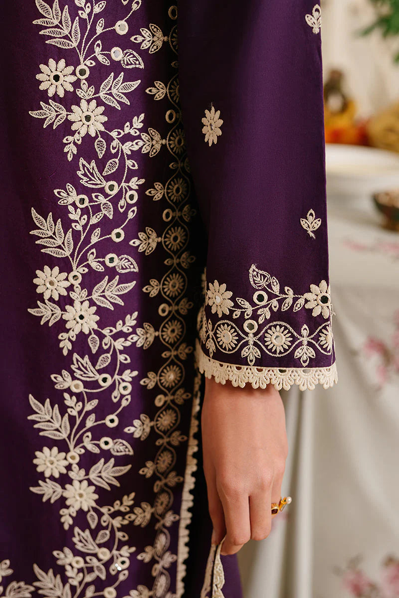 Lawn 3PC  Embroidered With Organza Embroidered Dupatta-468