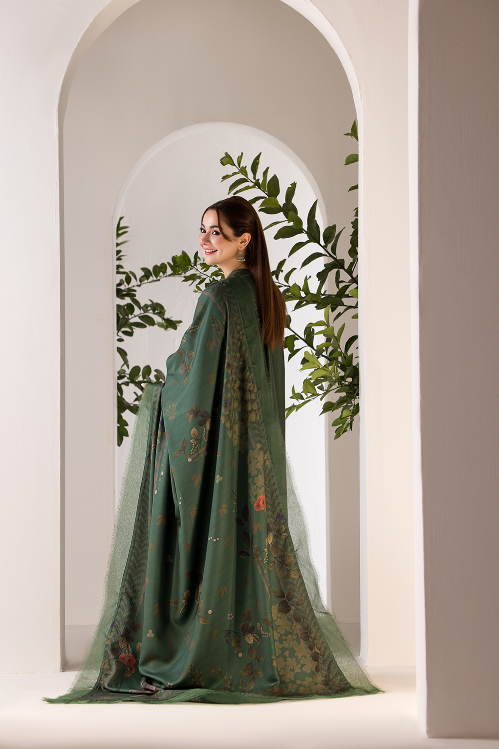 Lawn-3PC Embroidered Shirt with Digital Printed Jacquard Dupatta - 1113