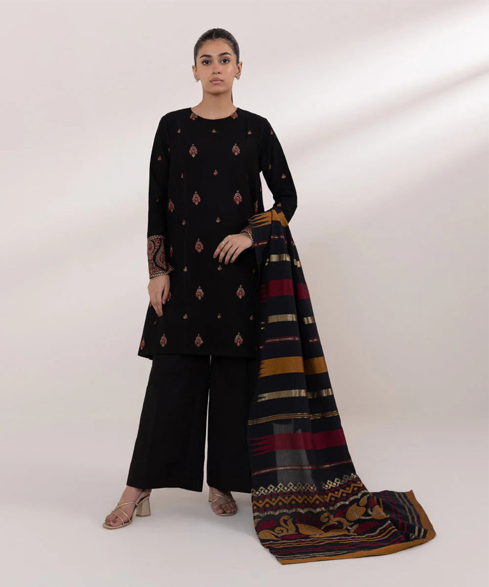 3PC Lawn Embroidered Shirt With Digital Printed Dupatta-1115