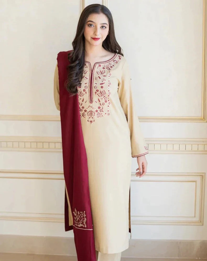 Lawn 3PC Embroidered-1093