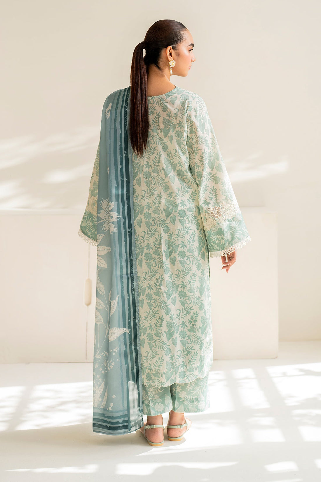 KHADDAR 3PC WITH KHADDAR PRINTED SHIRT & TROUSER-906