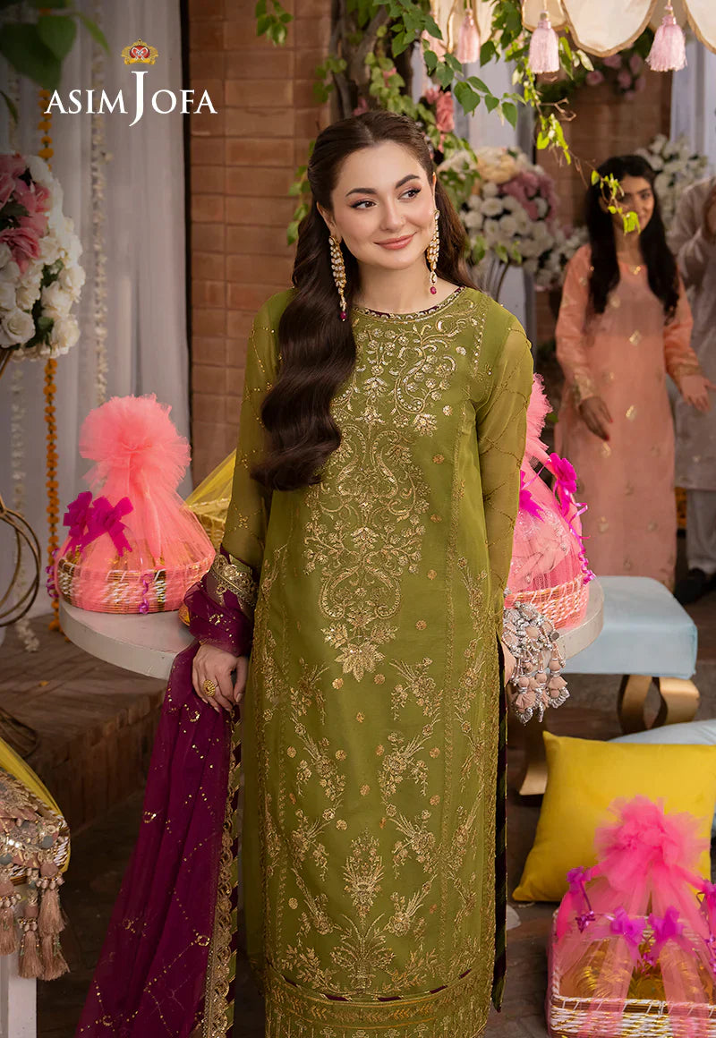 Lawn 3PC Embroidered With Chiffon Embroidered Dupatta-1032