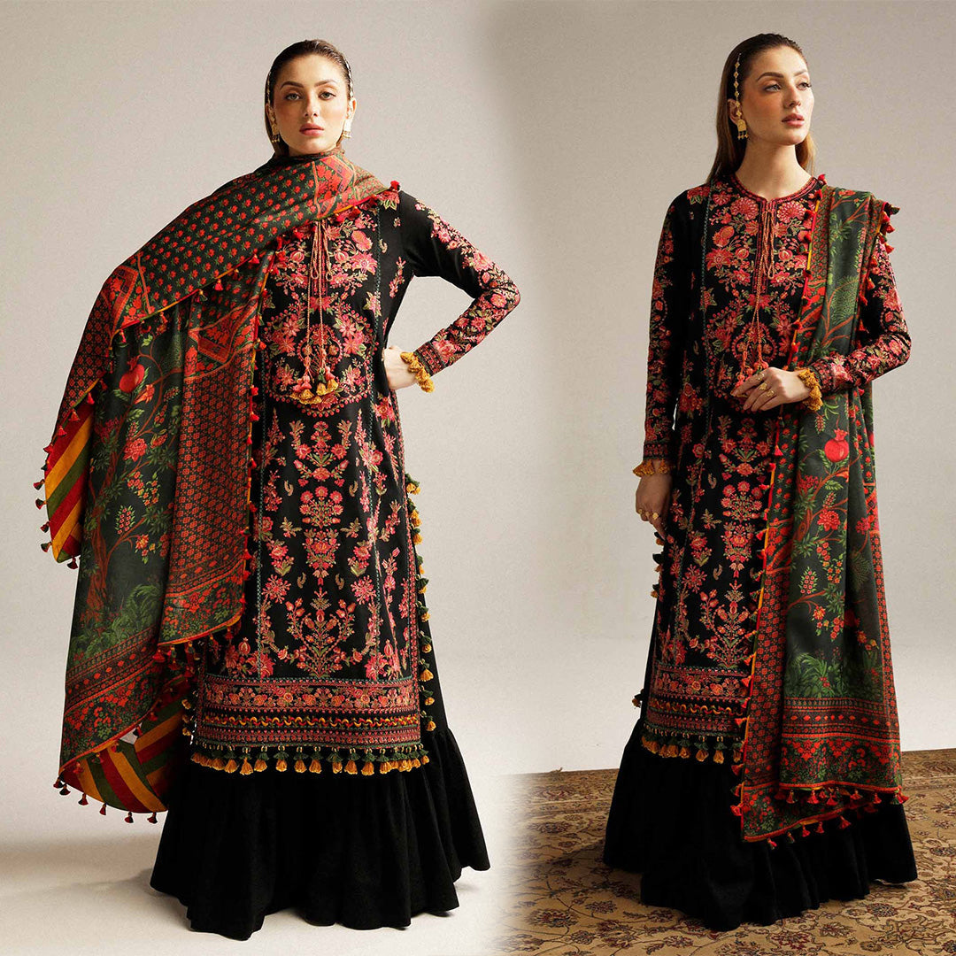 Lawn 3PC Embroidered With Digital Printed Dupatta-1161