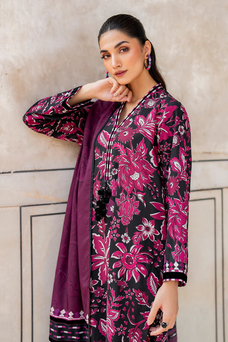 KARANDI 3PC  PRINTED SHIRT WITH KARANDI PRINTED DUAPTTA-817