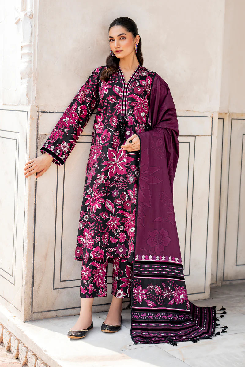 KARANDI 3PC  PRINTED SHIRT WITH KARANDI PRINTED DUAPTTA-817