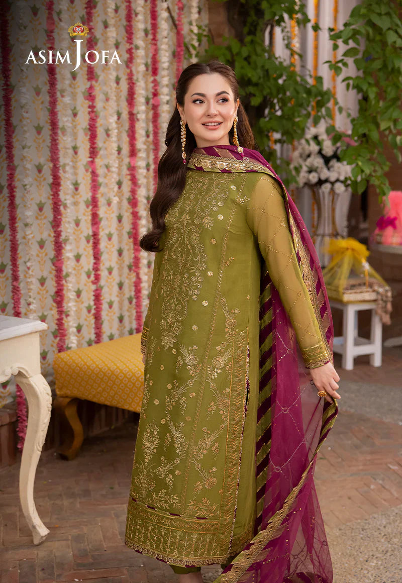 Lawn 3PC Embroidered With Chiffon Embroidered Dupatta-1032