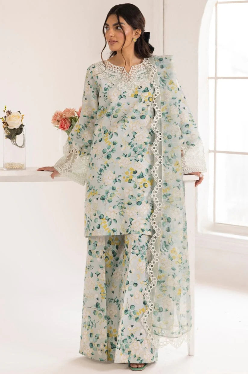 KHADDAR 3PC WITH KHADDAR PRINTED SHIRT & TROUSER-915