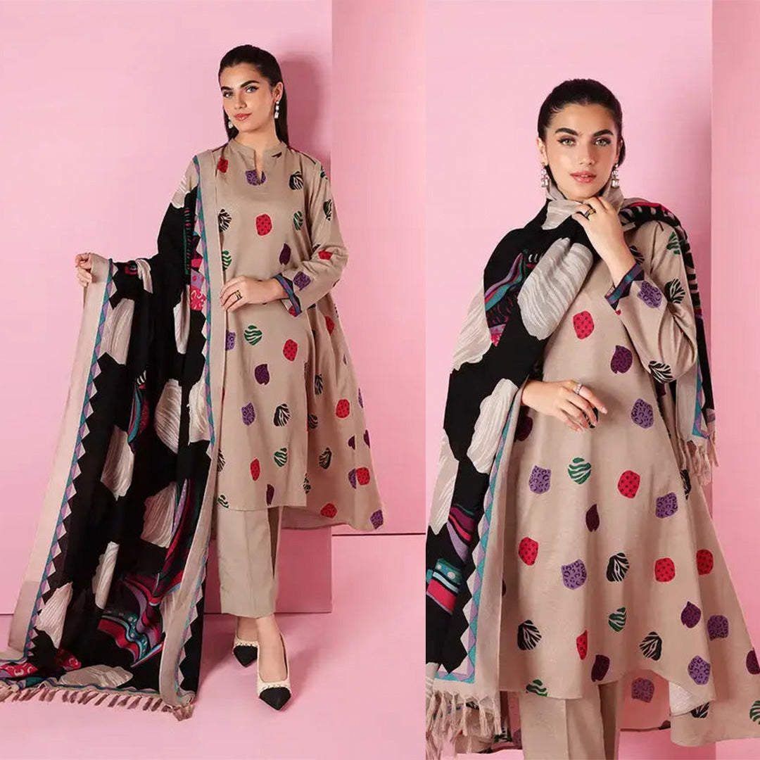 Lawn-3PC Embroidered With Digital Printed Dupatta-1149