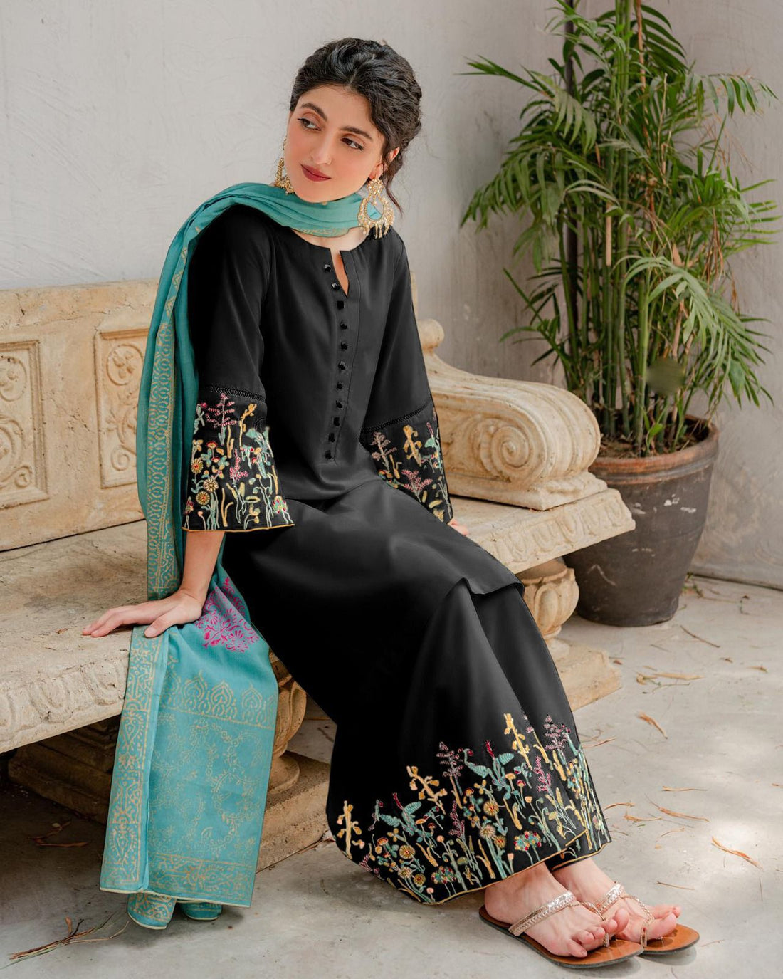 Lawn 3PC Embroidered-1200