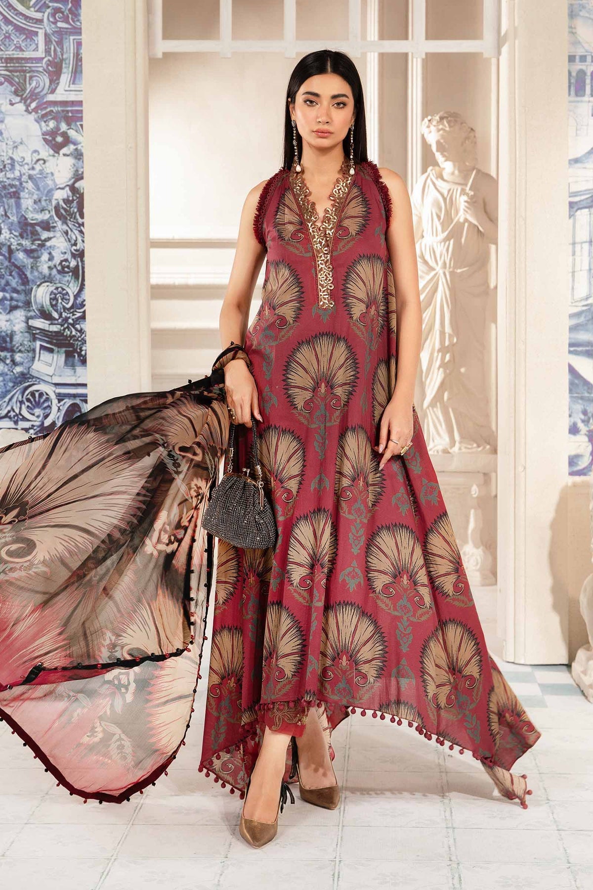 MARIA B KHADDAR 3PC WITH KHADDAR PRINTED SHIRT & TROUSER-920