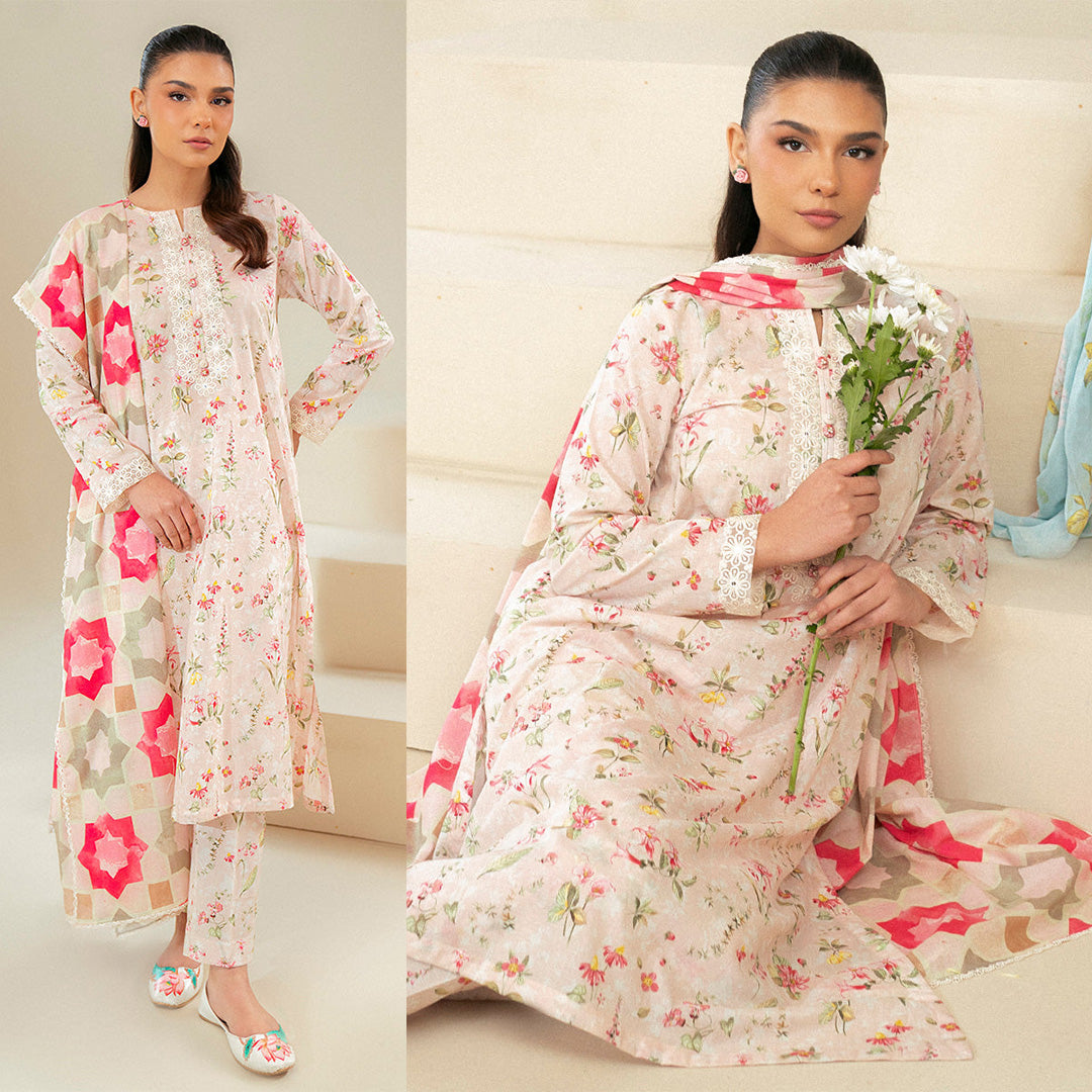 KHADDAR 3PC WITH KHADDAR PRINTED SHIRT & TROUSER-904