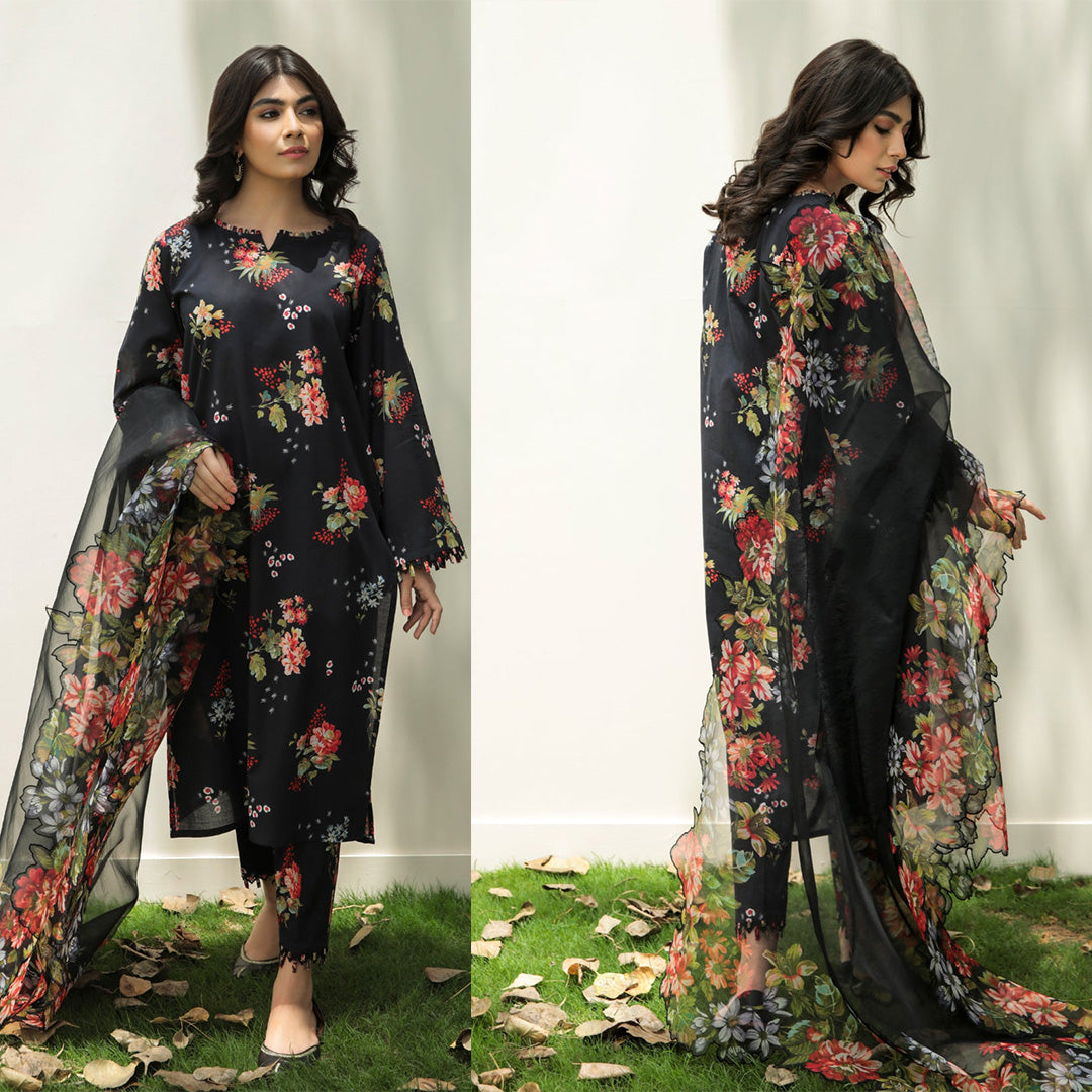 KHADDAR 3PC WITH KHADDAR PRINTED SHIRT & TROUSER-903