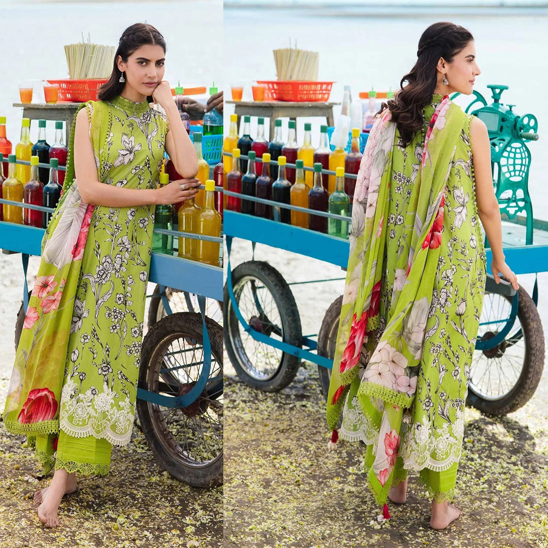 KHADDAR 3PC WITH KHADDAR PRINTED SHIRT & TROUSER-902