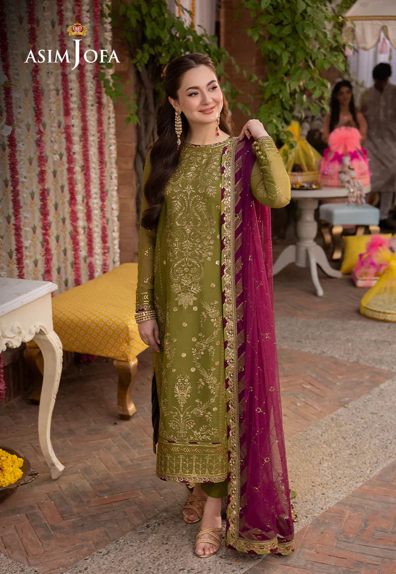 Lawn 3PC Embroidered With Chiffon Embroidered Dupatta-1032