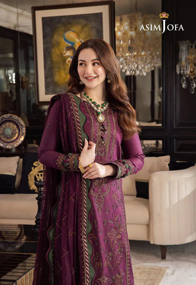 Lawn 3PC Embroidered With Chiffon Embroidered Dupatta- 1135