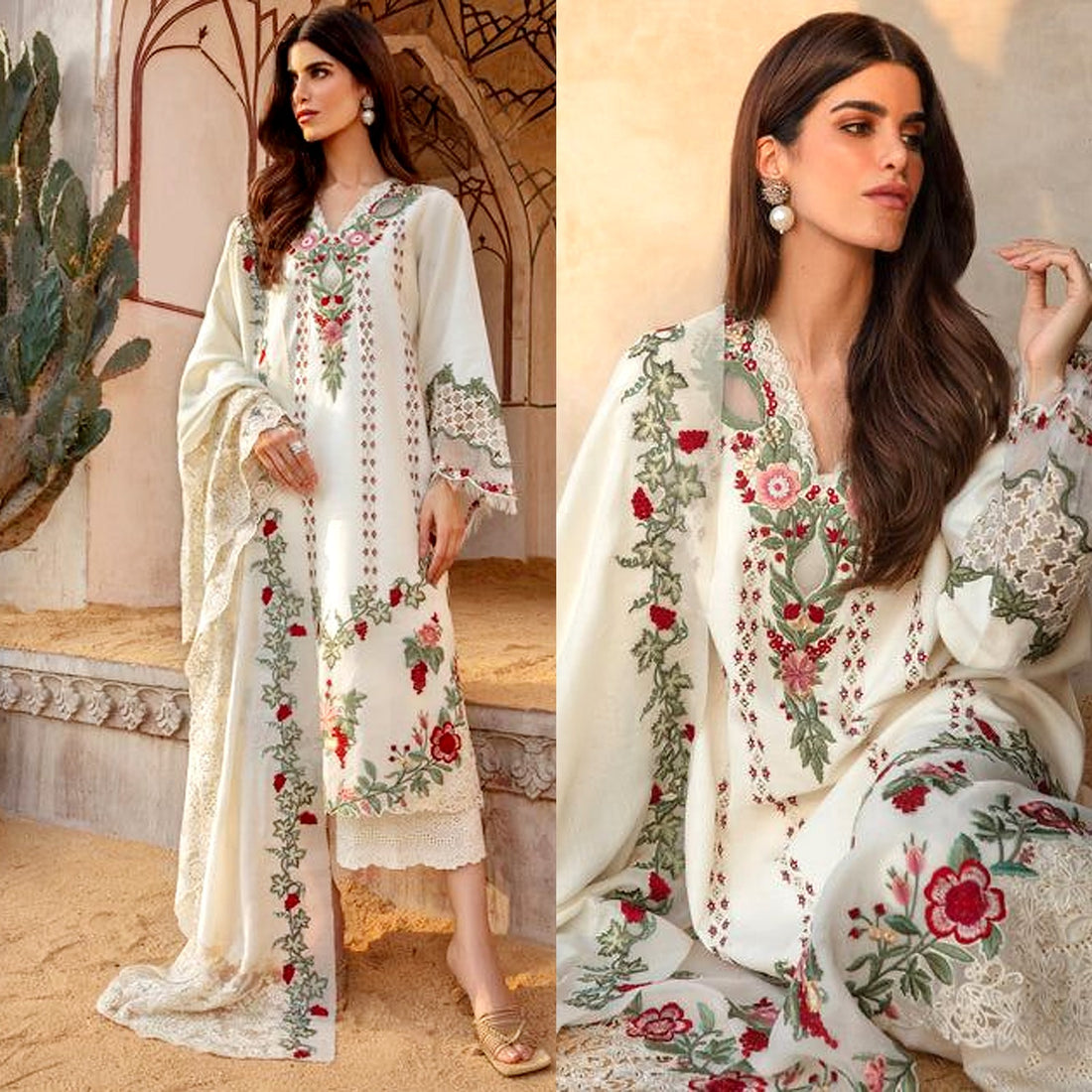 Luxury Lawn 3PC Embroidered-327