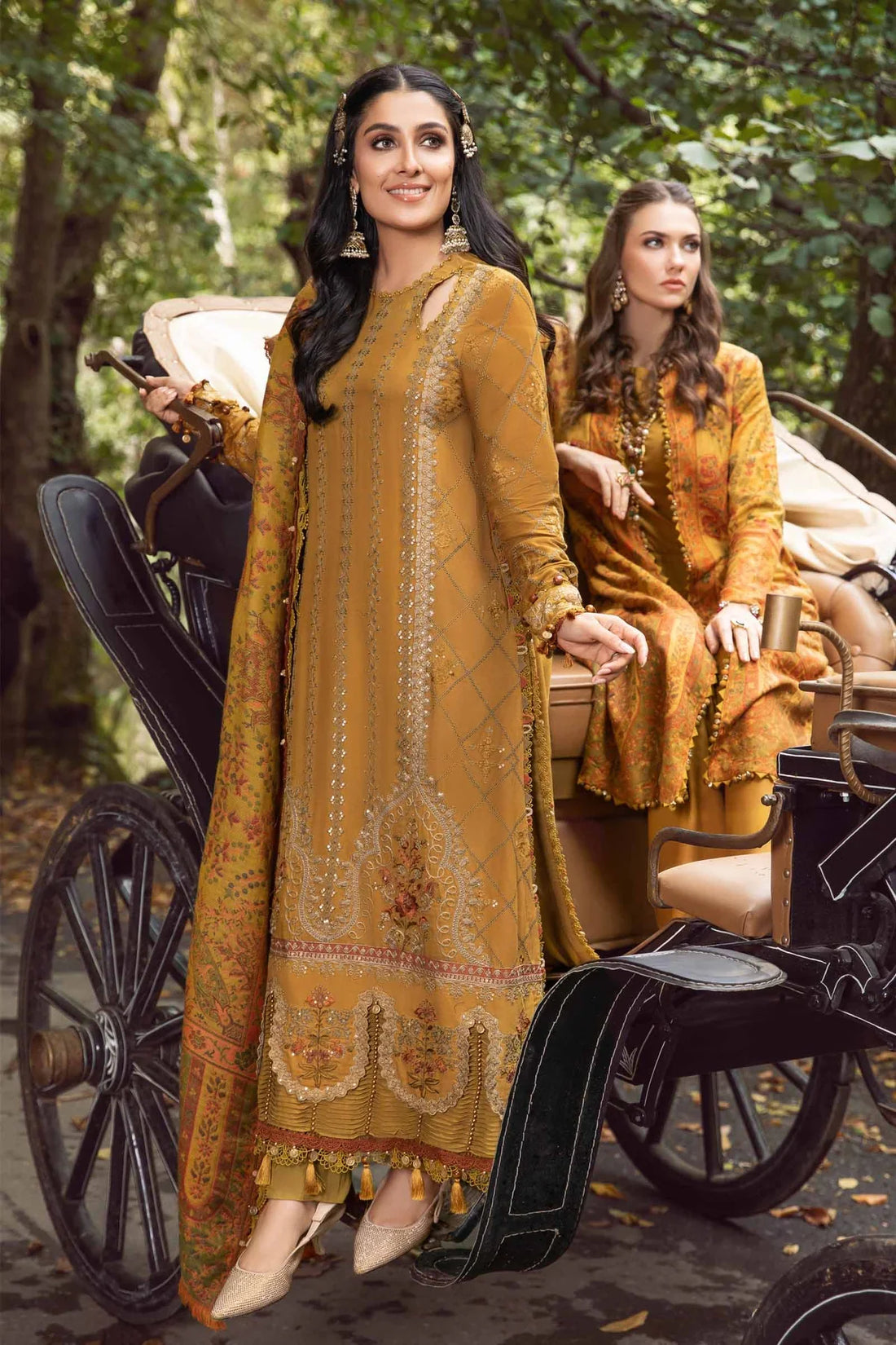 Lawn 3PC Embroidered With Digital Printed Dupatta-1015