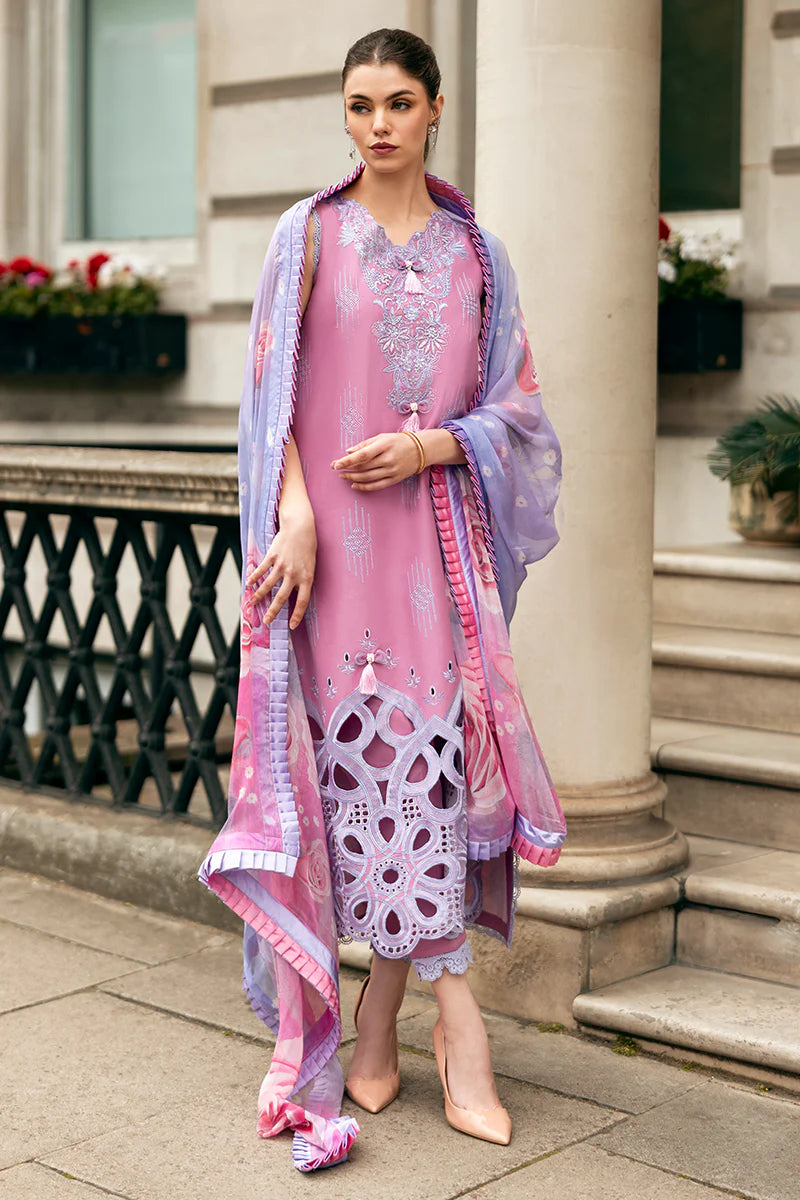 Dhanak 3PC Embroidered With Digital Printed Wool Shawl-662