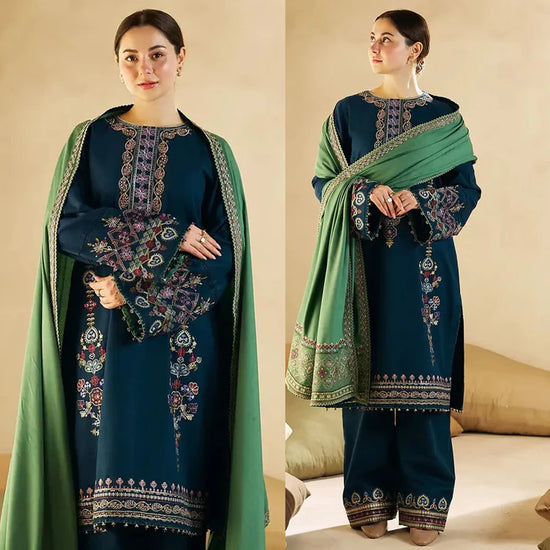 Lawn 3PC Embroidered with Lawn Embroidered Dupatta -1102