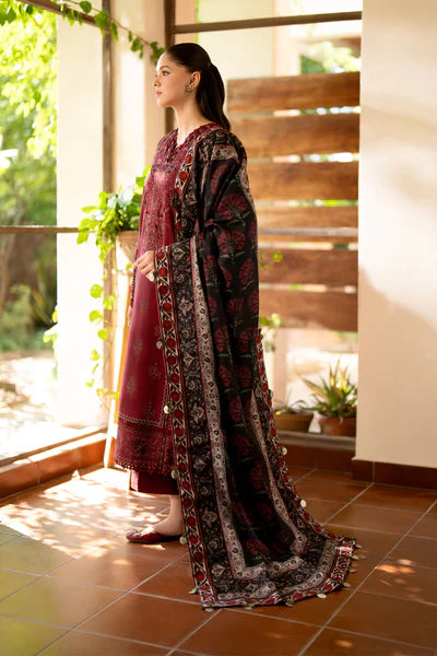 Lawn-3PC Embroidered With Digital Printed Dupatta-1010