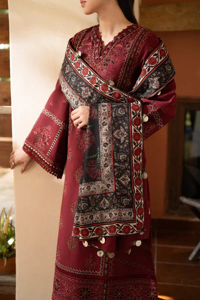 Lawn-3PC Embroidered With Digital Printed Dupatta-1010