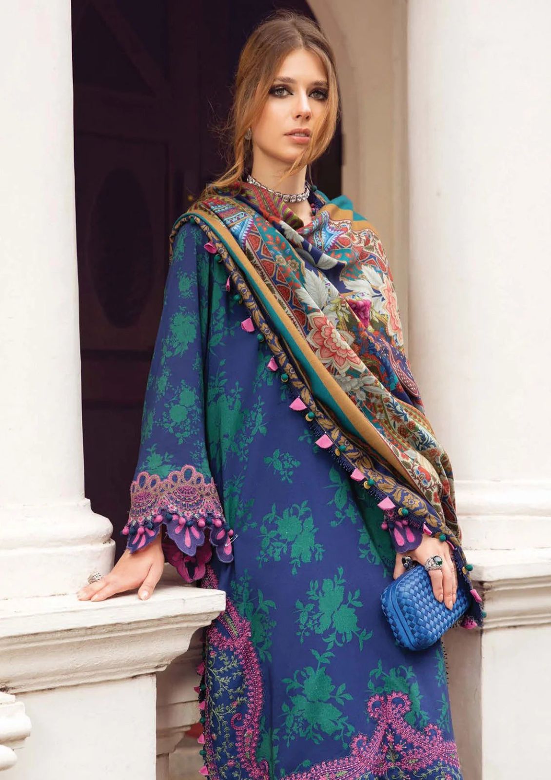 LAWN 3PC Printed Shirt With Printed Dupatta And Trouser-780