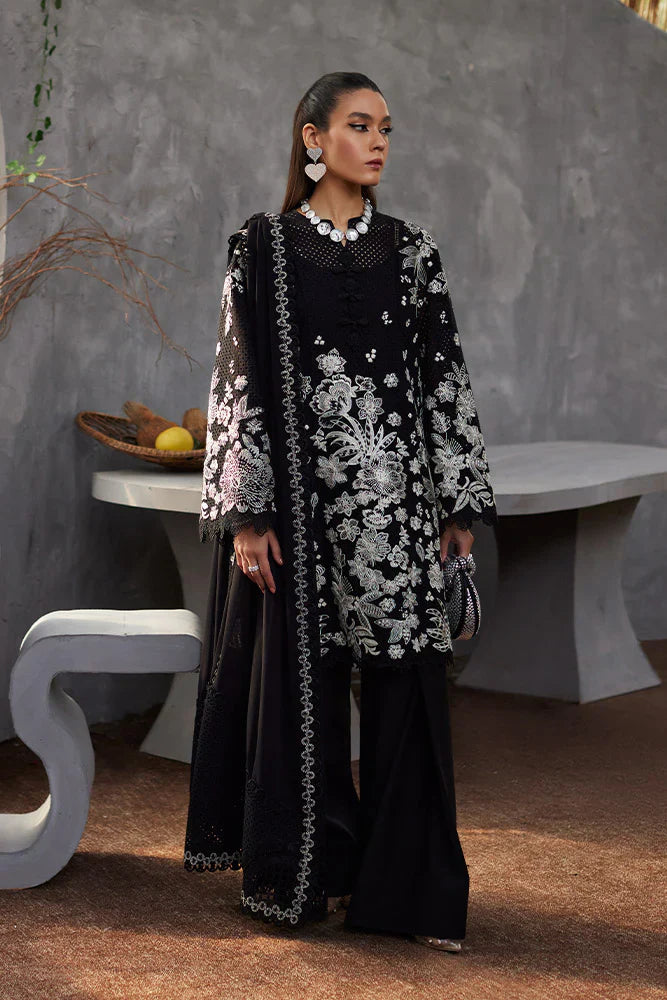 LAWN 3PC  EMBROIDERED SHIRT WITH CHIFFON EMBROIDERED DUPATTA-441