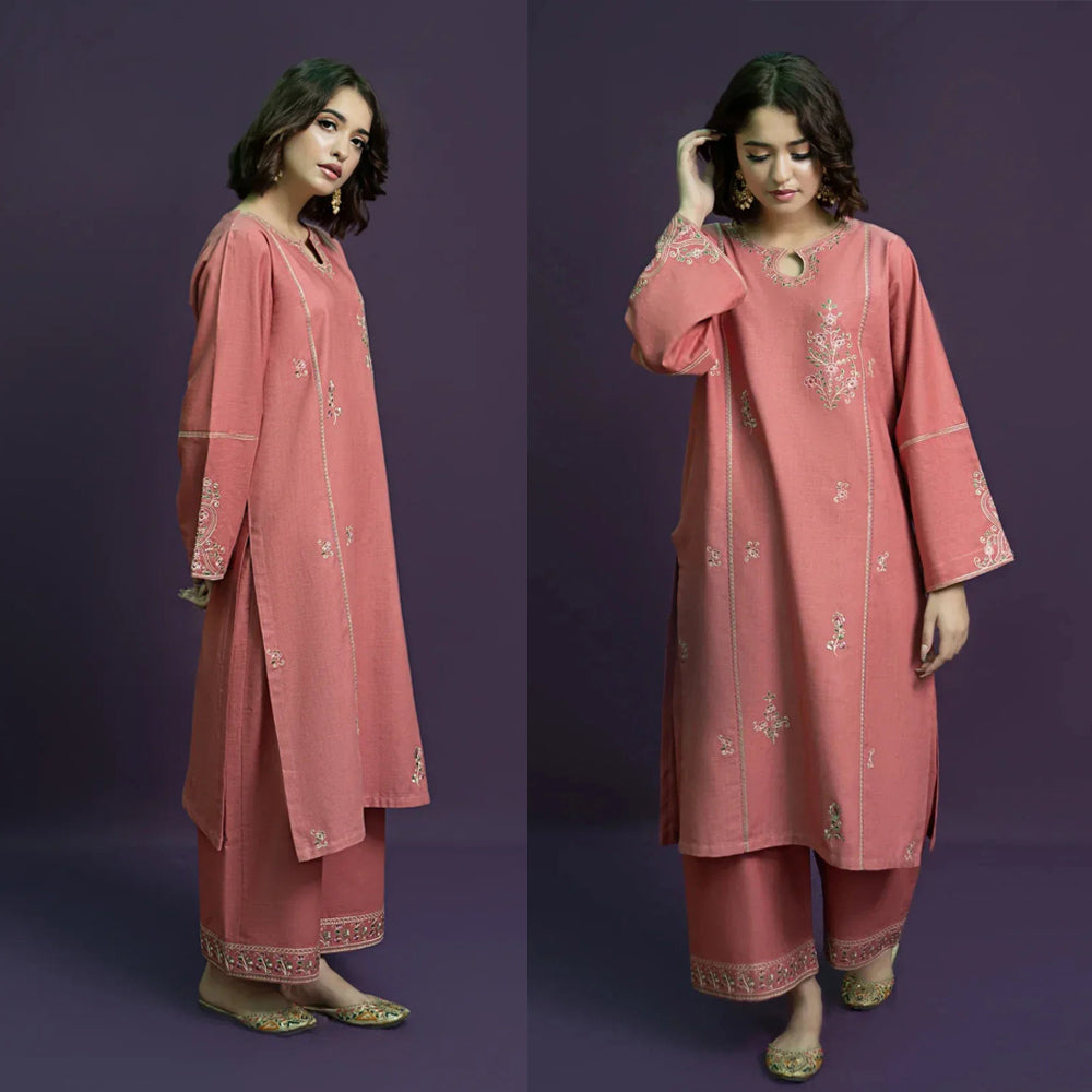 Lawn-2PC Embroidered With Embroidered Trouser-1204