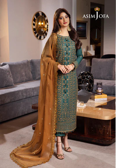 Lawn 3PC Embroidered with Chiffon Embroidered Dupatta-1063