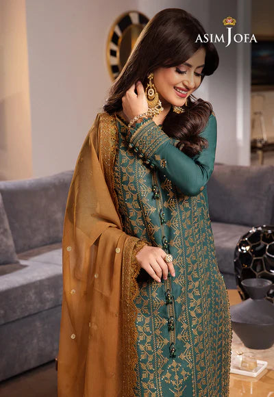 Lawn 3PC Embroidered with Chiffon Embroidered Dupatta-1063