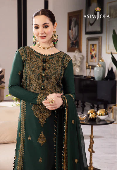 Lawn 3PC Embroidered With Chiffon Embroidered Dupatta-1034