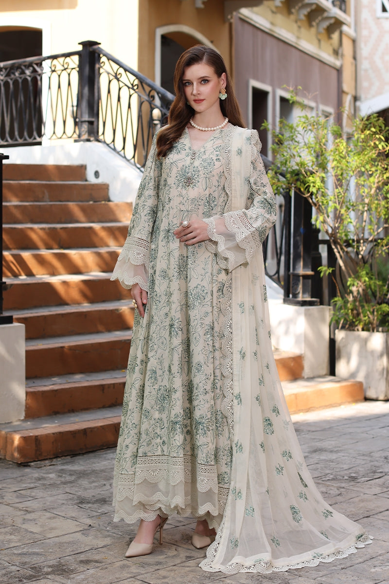 Lawn 3PC Embroidered With Chiffon Embroidered Dupatta-470